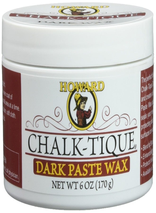 Howard Products Chalk-Tique Dark Paste Wax for Wood - Dark Chalk Paint Wax Polish - Enhance and Distress Home Décor - 6 oz - Image 1