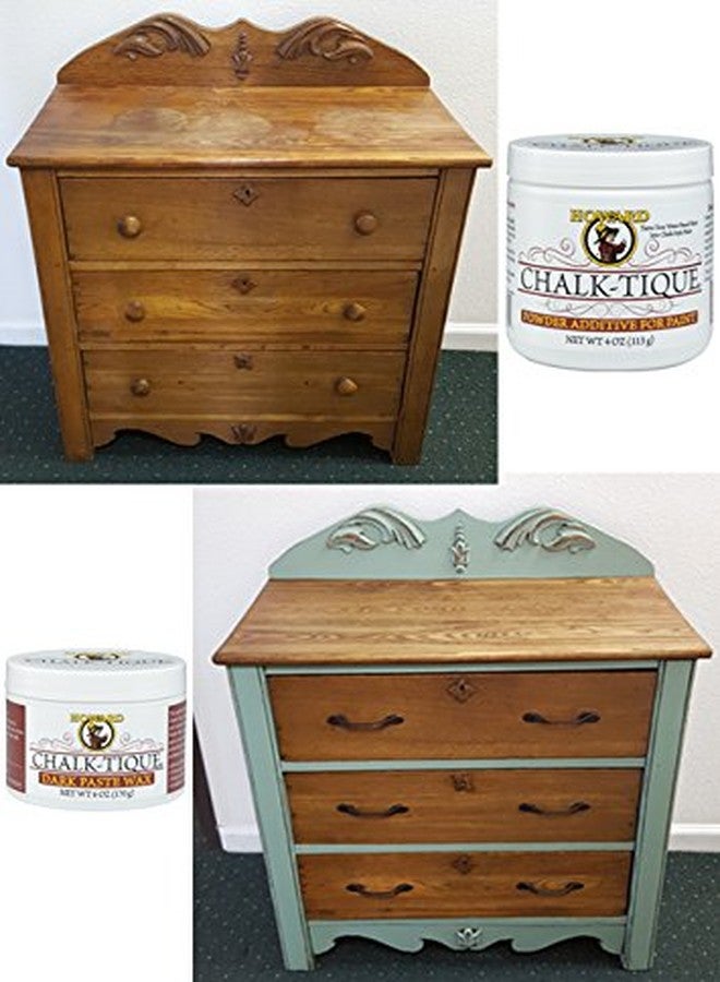 Howard Products Chalk-Tique Dark Paste Wax for Wood - Dark Chalk Paint Wax Polish - Enhance and Distress Home Décor - 6 oz - Image 2