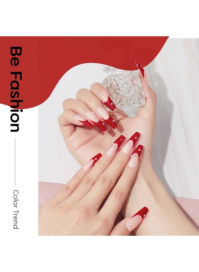 موديل ونز مجموعة طلاء أظافر جل موديلونز - 6 ألوان حمراء طلاء جل أحمر لامع طلاء جل أحمر عنابي طلاء أظافر أحمر دموي لامع مانيكير جل اصنعها بنفسك صالون فن الأظافر هدايا - Image 4