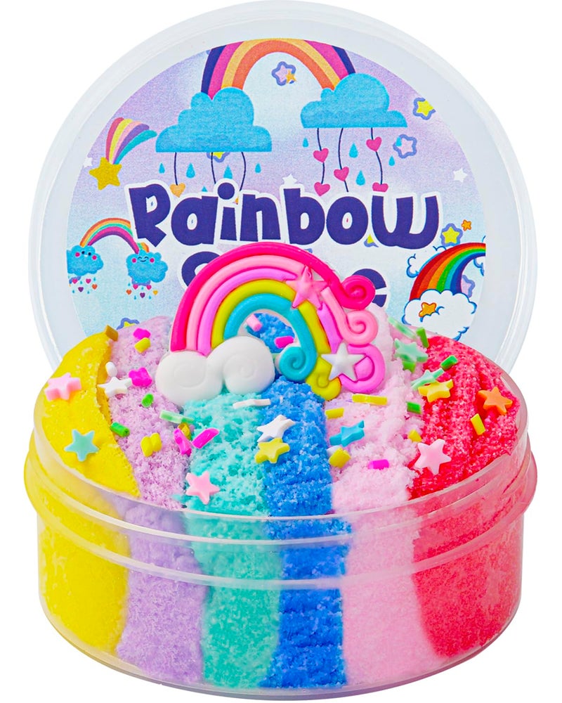 Okaybee Rainbow Cloud Slime Super Soft and NonSticky Premade Party Favors for Girls and Boys Ages 812 Sensory Toys Holiday Birthday Hallowmas Gift for Kids - Image 3