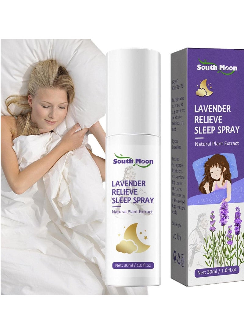 SOUTH MOON Sleep Spray Pillow Spray 30ml Lavender Sleep Spray Pillow Spray Sleeping Spray Pillow Spray for Room Linen Deep Sleep  - Image 1