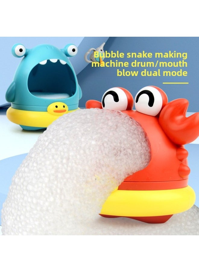 Generic - Shake The Same Style Bubble Blowing Machine Shark Bathroom Bath Toy Children's Outdoor Water Crab Blowing Foam Making Machine-Color:Shark Bubble Bubble Elephant (Color Box) - Image 1