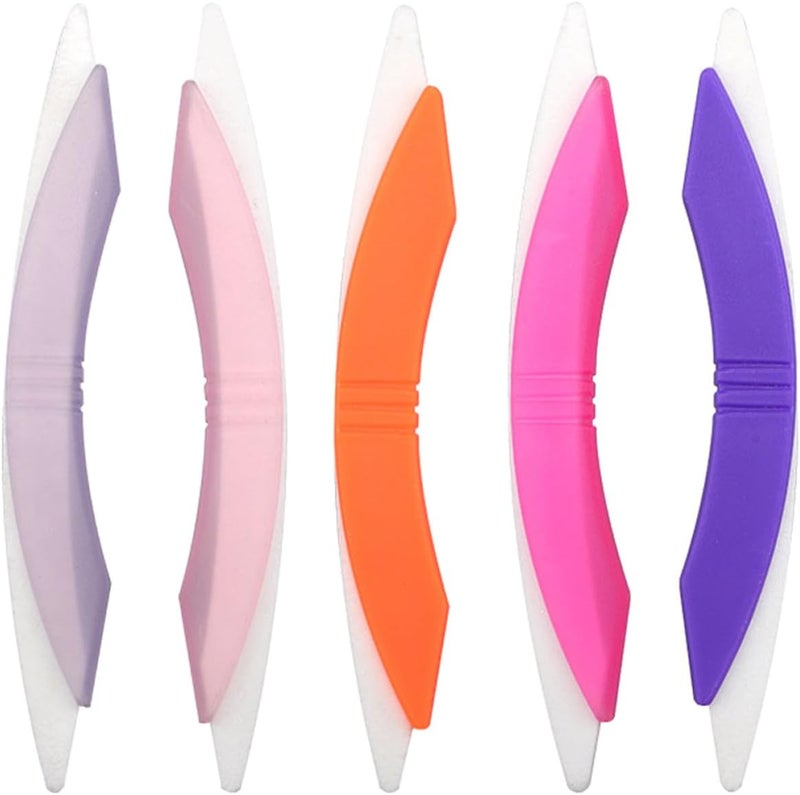 5pcs Colorful Arch Nail Files and Buffers for Manicure Portable Nail Filing Tools for Natural and Acrylic Care Accessories for Professional and Home Use - Image 1