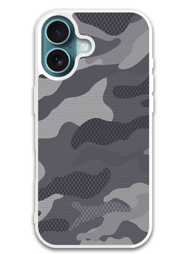 Theodor Protective Case Cover For APPLE IPHONE 16 Camouflage (White Bumper) - Image 1