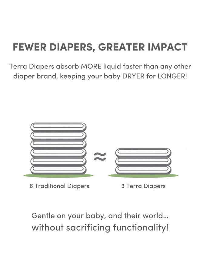 Terra Newborn Baby Plant-Based Diapers, Up To 11 Lb, 0 - 2 Months, 2 Count, Size 1 - Image 5