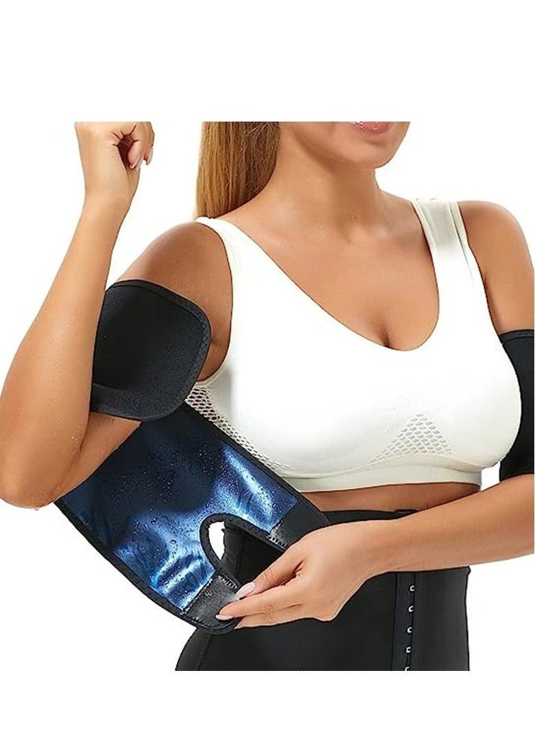 Generic Sweat Arm Band, Sweat Arm Shaping Band, Arm Trimmer for Women and Men, Fitness Running Sweat Slim Body Shaper for Weight Loss and Sports Workouts (2 Count)  - Image 1