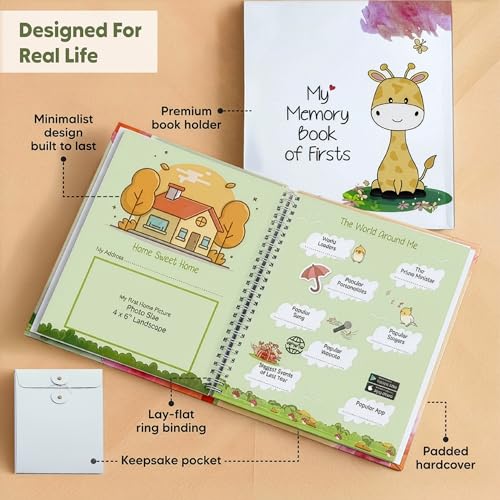 A Baby Cherry Baby Record Book - Memory Book & Baby Journal Record Book || 80 Pages || Milestone Memory Book for Boys & Girls (0 to 5 Years) - Ideal Gift for Newborns & New Parents (Animal Edition) - Image 4