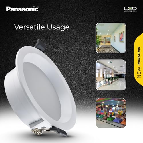 Panasonic ضوء سقف دائري عميق من باناسونيك بقوة 24 واط، ضوء سطحي للمنزل، تصميم عميق مع إضاءة دافئة بيضاء وضمان لمدة سنتين (فتحة - 10.5 سم) - Image 2