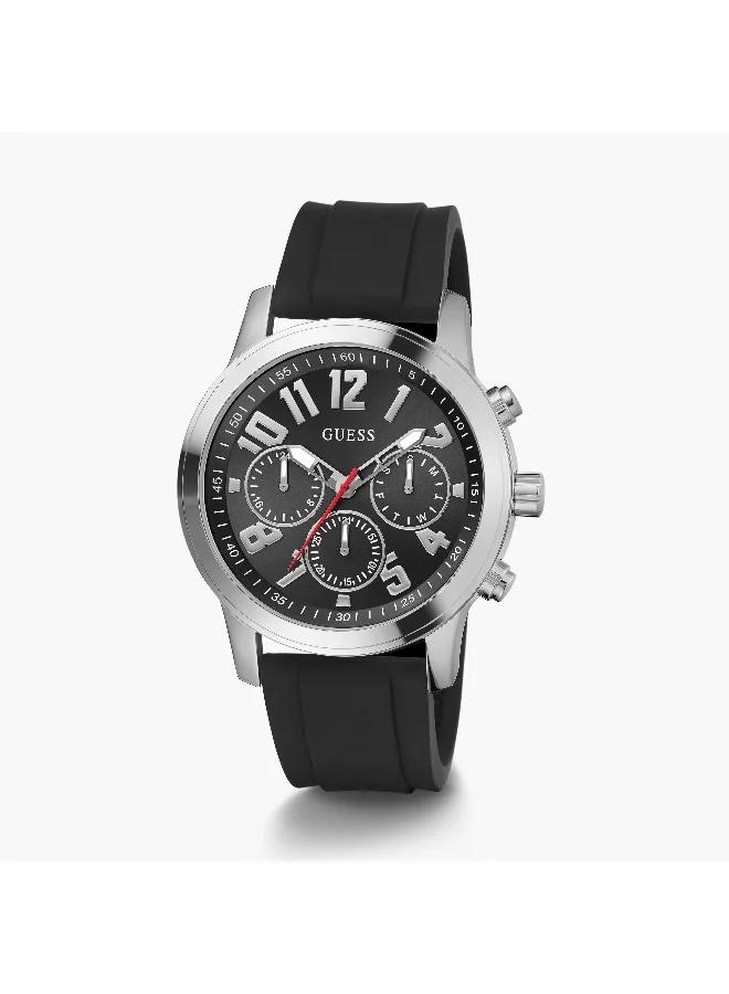 جس Black Chronograph Watch for Men