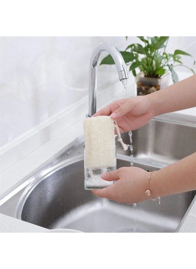 Tegelrying - Loofah Sponge Exfoliating,6 Packs Natural Loofa Large Back Scrubber for Men Women Bath Shower Body Skin Care Cleansing Luffa 5 inches Long - Image 1