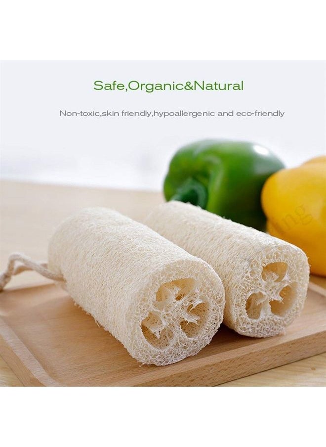 Tegelrying - Loofah Sponge Exfoliating,6 Packs Natural Loofa Large Back Scrubber for Men Women Bath Shower Body Skin Care Cleansing Luffa 5 inches Long - Image 1