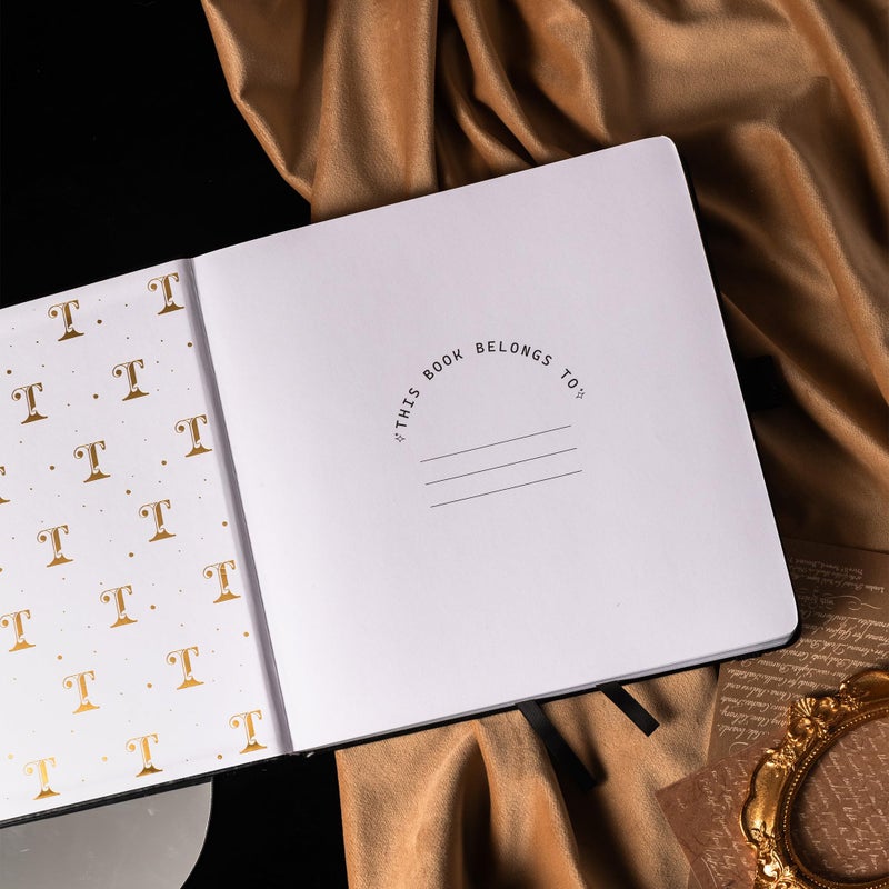 TIEFOSSI Tree of Life Journal, Square Dotted Journal for Women Men, Dot Aesthetic Notebook with 160 Numbered Pages, Hardcover Vegan Leather Journals with Bookmark, 160 GSM Thick Paper, 8 x 8 IN - Image 4
