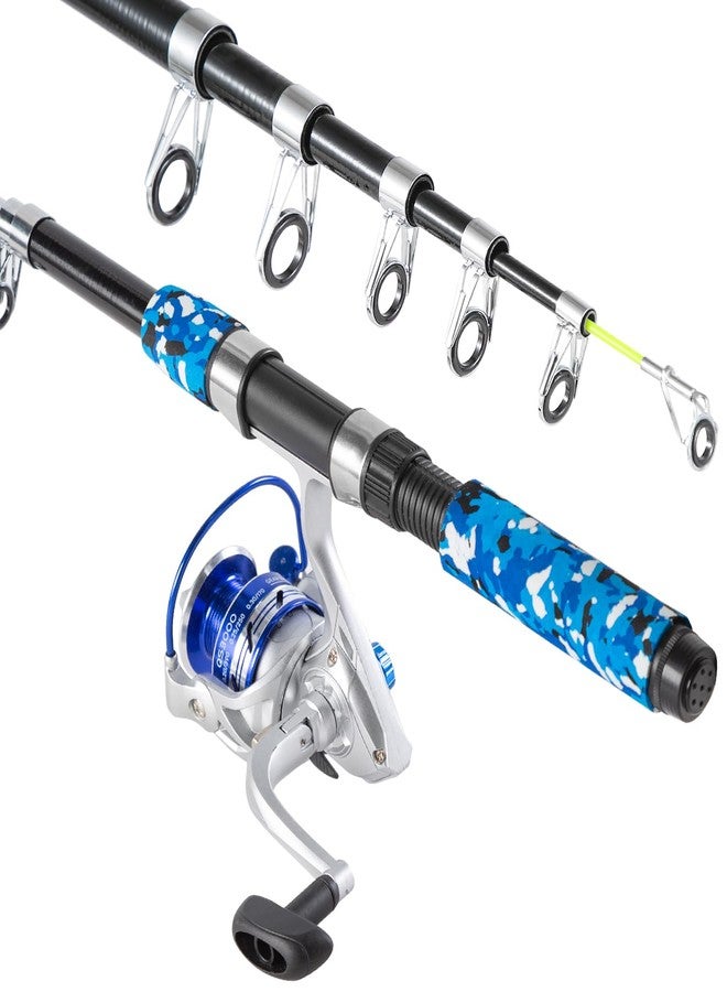 Tripquips Fishing Pole Combo, 6.9ft Telescopic Rods Set, Collapsible Fishing Rods 2PCS Spinning Reel Set with Carrier Bag Freshwater Fishing Rod and Reel Combos Kits - Image 3