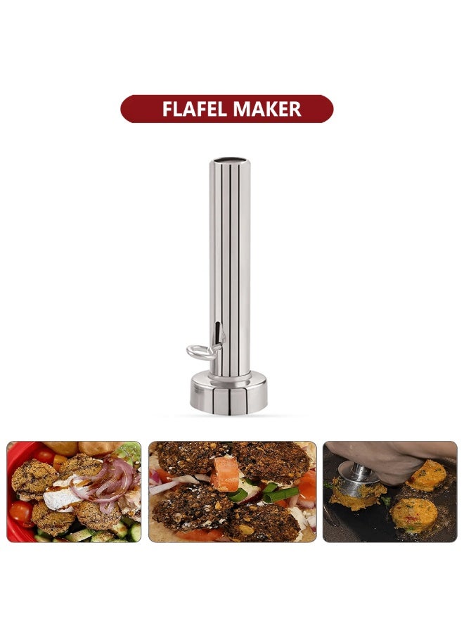 Lion Stainless Steel Falafel Maker | 4 cm Falafel Size| 13 cm Height |Spring-Loaded Hand Press Tool with Easy Grip| Rust-Resistant | Uniform Round Patties | Easy to Clean - Image 4