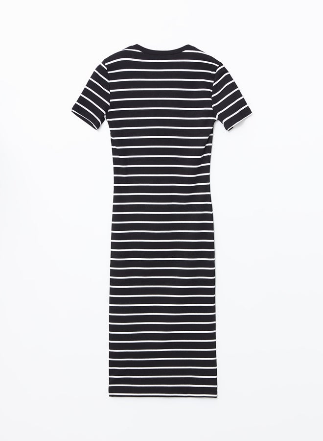 LC WAIKIKI Crew Neck Striped Women's Dress  - Image 4