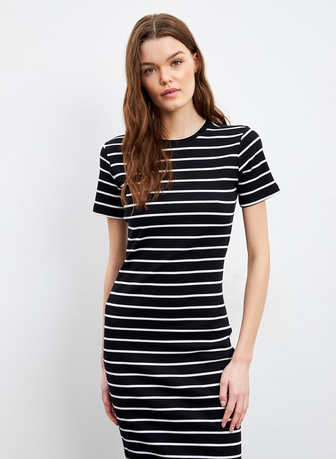 LC WAIKIKI Crew Neck Striped Women's Dress  - Image 2