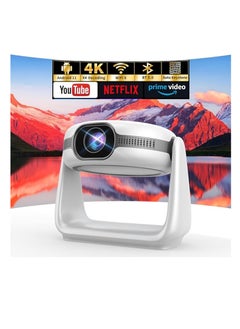 ALLKING Portable Smart Android Projector, Auto Focus, Keystone, 300 ANSI 1080P Full HD, 4K Video Support, WIFI, Bluetooth, Built-in Battery  - Image 1