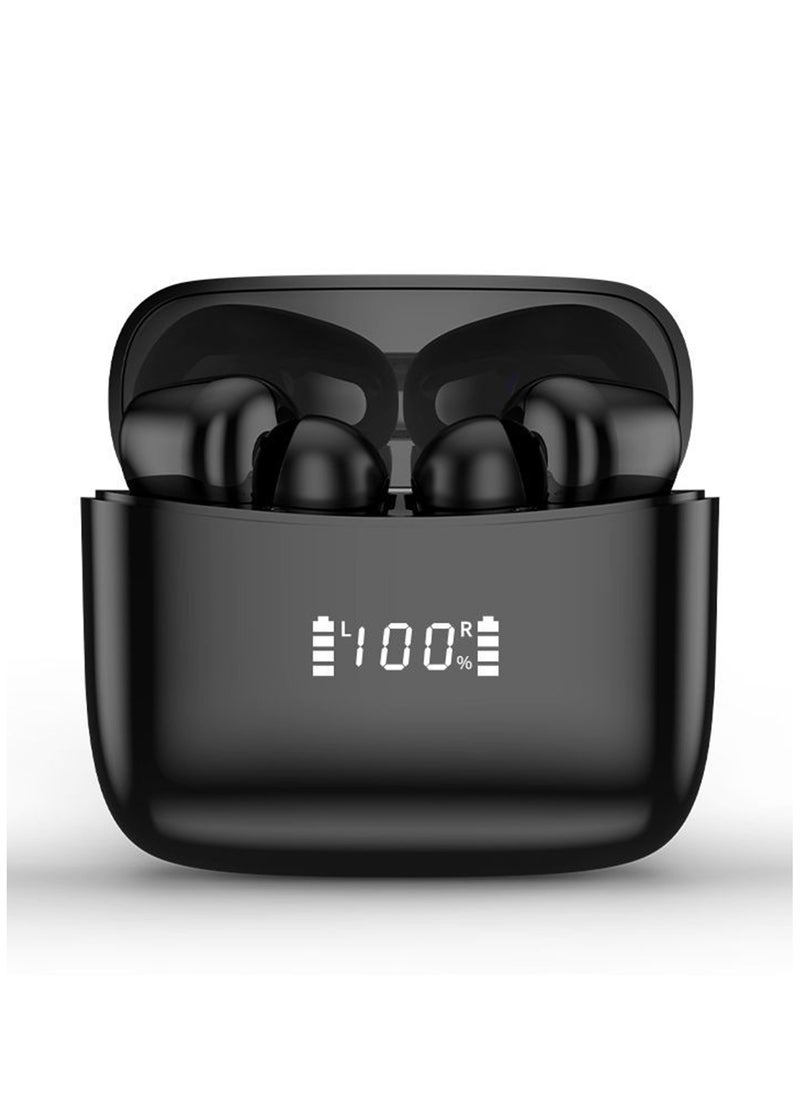 Generic - Wireless Bluetooth 5.3 Earbuds Headphones Stereo TWS In-Ear Earpieces Earphones Noise Cancelling for IOS and Android Black - Image 1