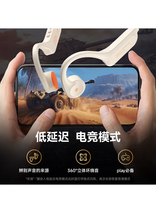 aigo Bone Conduction Bluetooth Sports Headphones Ip56 Dustproof And Waterproof, Cycling Running Ear-hook Style Ultra Long Battery Life - Image 3