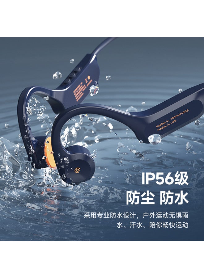 aigo Bone Conduction Bluetooth Sports Headphones Ip56 Dustproof And Waterproof, Cycling Running Ear-hook Style Ultra Long Battery Life - Image 4
