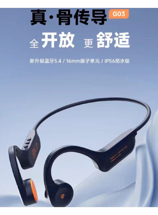 aigo Bone Conduction Bluetooth Sports Headphones Ip56 Dustproof And Waterproof, Cycling Running Ear-hook Style Ultra Long Battery Life - Image 1