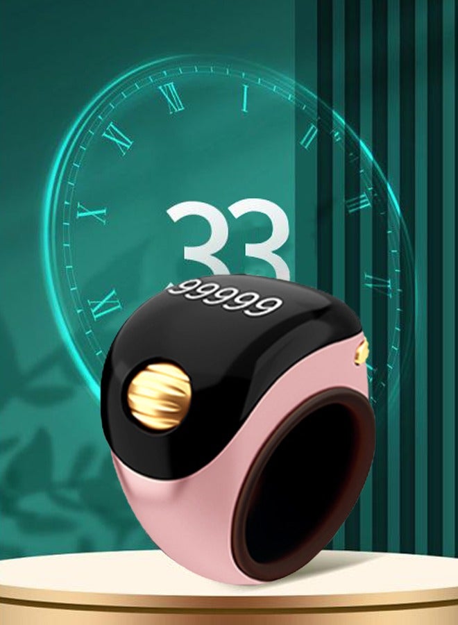 Tasbeeh Ring, Roller Smart Counter with Vibration Reminder, OLED HD Display, Suitable for Muslim Prayers, Meditation  - Image 1