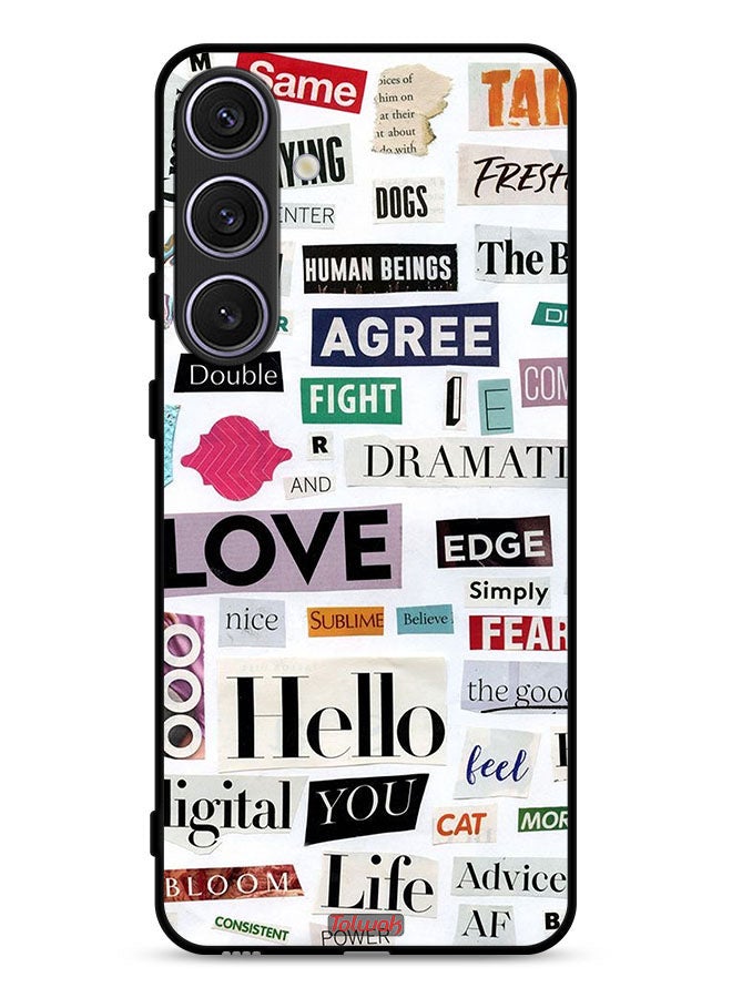 Tolwak Samsung Galaxy S24 Plus 5G Protective Case Cover Short Quotes Stickers - Image 1