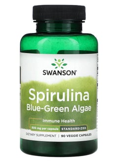 Spirulina Blue-Green Algae 500 mg 90 Veggie Capsules