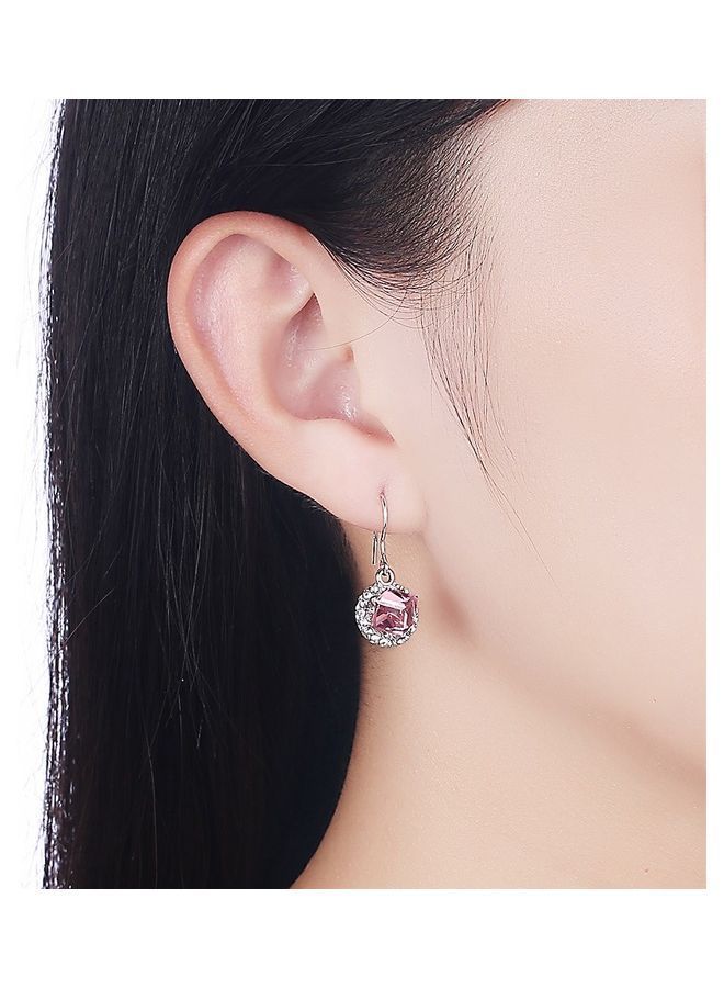 NIBEMINENT 925 Sterling Silver Crystal Dangle Earrings - Image 3