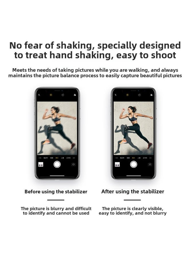 Mobile Phone Stabilizer Smart Single-axis Selfie Stick Bluetooth Tripod Anti-shake Vlog Live Selfie Tripod-Color:H5-0.7M White [Basic Edition + Stable Anti-shake]]  - Image 3