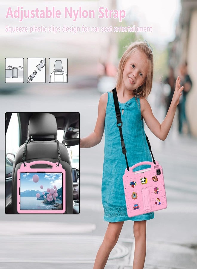 YRH Kids Case for iPad Air 13 inch M2/M3 (2024/2025), for iPad Pro 13 inch 7th Gen M4 (2024)/Pro 12.9 inch (2022/2021/2020), Pink - Image 3
