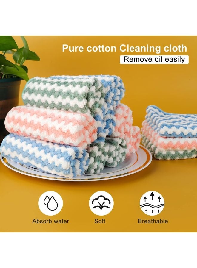 HOMESTAR 12pcs  Microfiber Cleaning Cloth, Dish Cloths for Washing Dishes, Ultra Absorbent Kitchen Towels Rags for Cleaning House Keeping - Image 3