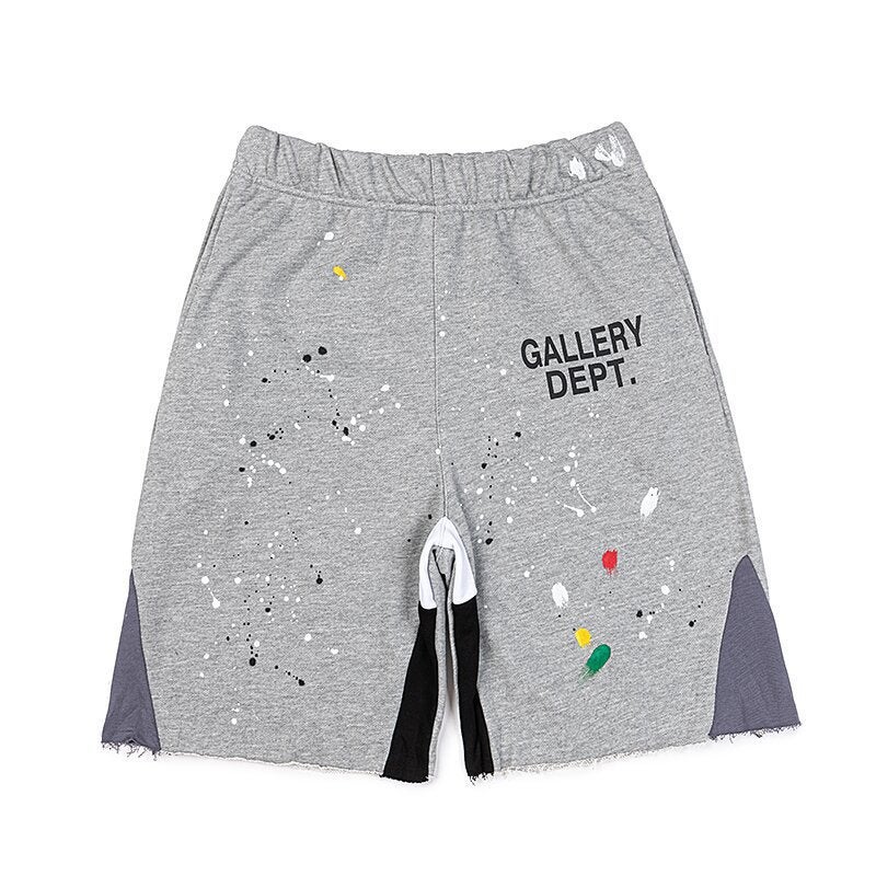 Vintage High Street Gallery Splash Ink Graffiti Sweatpants Straight-Leg Casual Pants For Men And Women Dept - Image 1