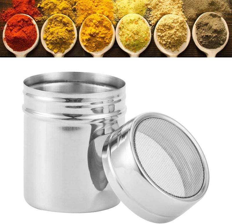 YDuupxe Powder Shaker Sugar Sifter Stainless Steel Fine Mesh Chocolate Coffee with Cover with Cover with for Kitchen Bakin (Large) - Image 3