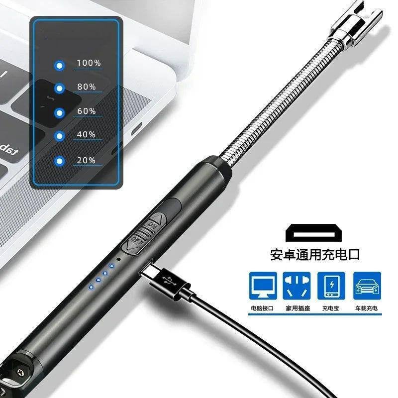 ولاعة إلكترونية فاخرة مع شحن USB وموقر أمان للاطفال - Image 4