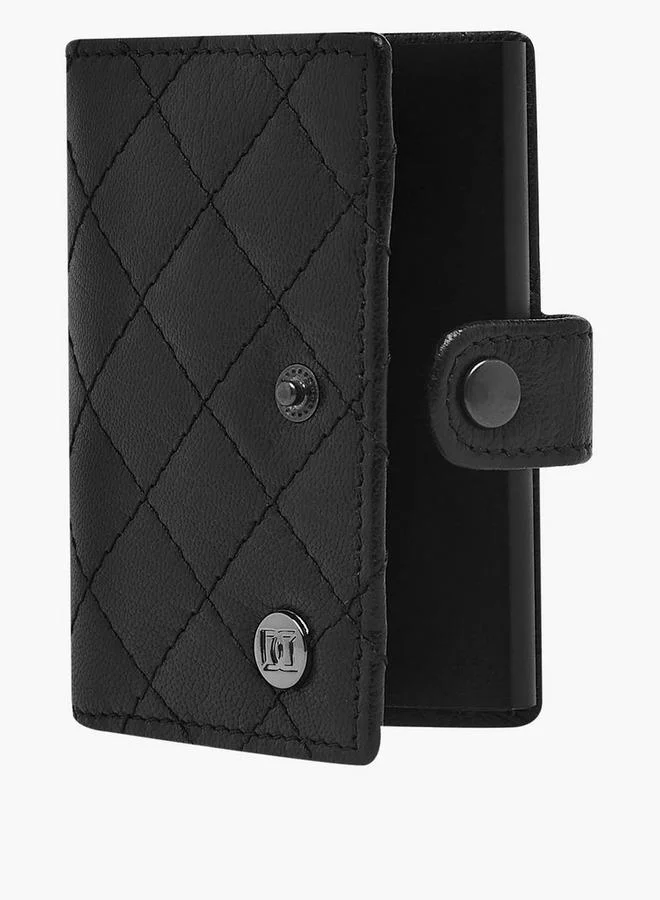 دوتشيني Men Bi-Fold Leather Automatic Card Holder