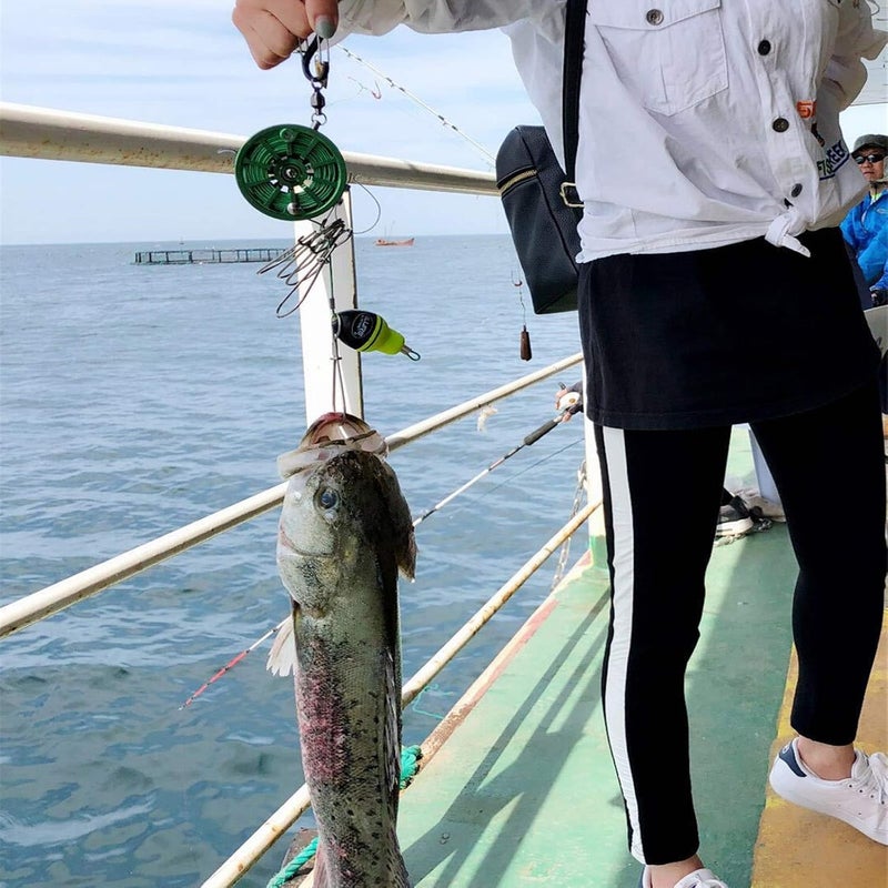 Joyeee Fish Stringer for Kayak, with 9-Snap Large Fish Hooks Lock and Fish Float, Silent Fishing Stringer Holder for Catfish Live Fish, Trout Fishing Gear and Equipment, Long 6 m/19.7 Foot, Gold - Image 5