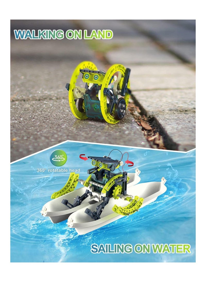 12-In-1 STEM Solar Robot Kit For Kids Educational Science 190 DIY Construction Toy Gifts  - Image 4