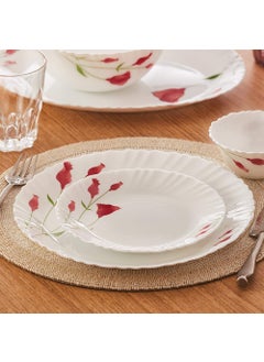 LARAH BY BOROSIL Larah Diana Opalware Glass Dinner Set, 25-Pieces, White  - Image 2