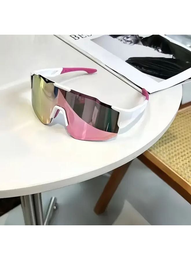 Black Frame Unisex Sports Glasses Slim Lightweight For Driving Racing Outdoor - Image 5