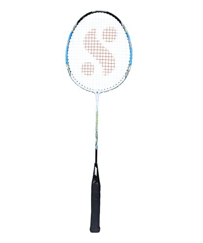 Silvers Silver's Aluminium Defender Badminton Racket with Full Cover(Blue/White) - Image 2