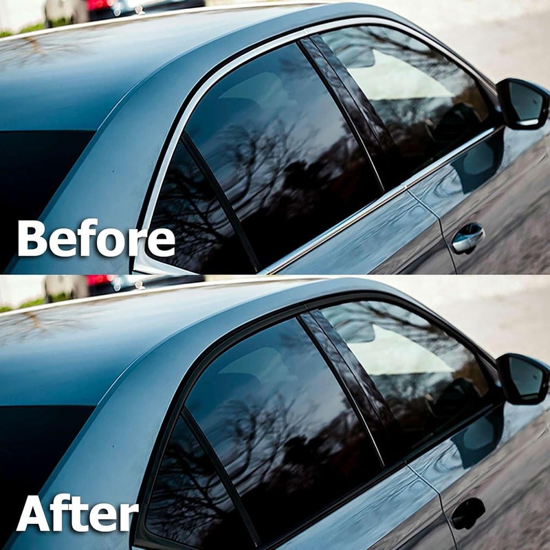 EZAUTO WRAP 3M 2080 G12 Gloss Black Vinyl Wrap Kit for Black Out Chrome Delete Window Trim Door Trim with Tool Kit 4" x 75Ft - Image 4