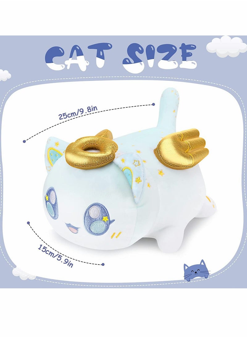 KASTWAVE - Cat Plush, 10" Plushies Collectible, Plushies Cat Mee Meow, Cute Cat Food Stuffed Animal Plush Pillow - Image 1