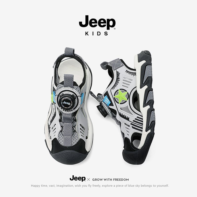 Jeep Kidsren'S Toe-Cap Sandals Boys Outdoor Sports Beach Shoes 2025 Soft Bottom Girls - Image 3