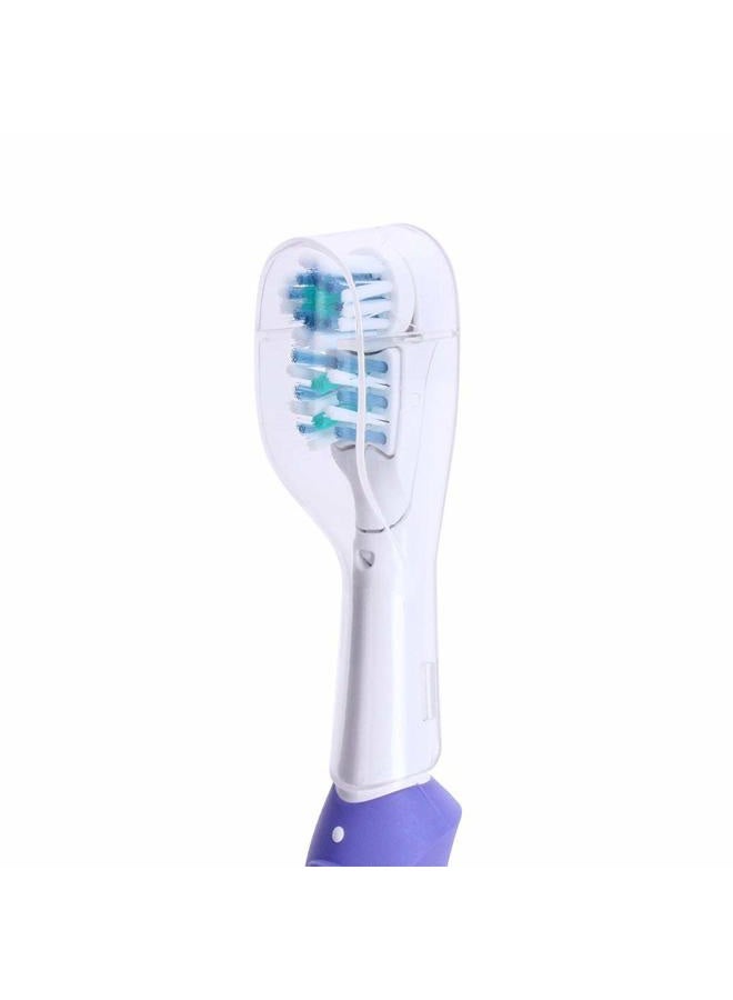 Chris.W Travel Electric Toothbrush Heads Cover Plastic Protective Cap Case Compatible with Oral-B Long Dual-Heads Replacement Tooth Brush Heads(6 Pack) Clear - Image 3
