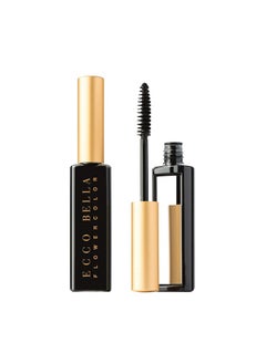 Ecco Bella Ecco Bella FlowerColor Vegan Mascara Black - Long Lasting Organic Formula for Sensitive Eyes - All Natural and Water Resistant Mascara - Cruelty-Free, Gluten-Free, Fragrance-Free, and Plant-Based  - Image 1