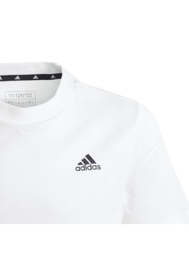 Adidas adidas U Sl Tee White Training T-Shirts 7-8Y  - Image 4