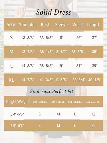 FENSACE Black Dresses for Women Summer Work Funeral Semi Formal Dress(Black,Large) - Image 5