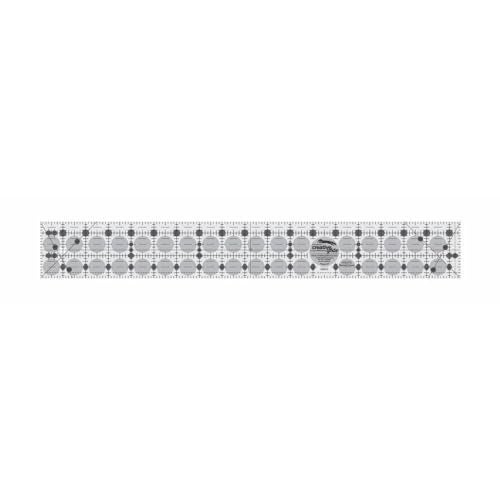 Creative Grids Quilt Ruler 2-1/2in x 18-1/2in Rectangle – CGR218 – Made in USA, Non-Slip Grip Acrylic Quilting, Sewing, Crafting, Patchwork Ruler for Measuring & Cutting Fabric - Image 3
