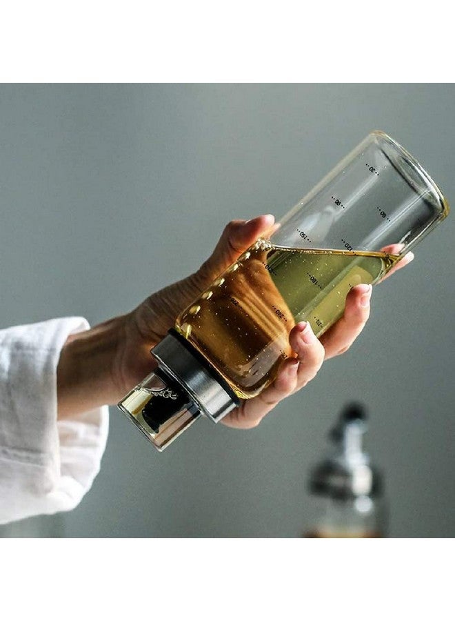 Baskety زجاجة زيت بسكتي زجاجية لتوابل الطعام / زجاجة زيت زجاجية مانعة للتسرب خزان زيت منزلي من الفولاذ المقاوم للصدأ موزع توابل 500 مل (1) أ (عبوة من 1) - Image 5